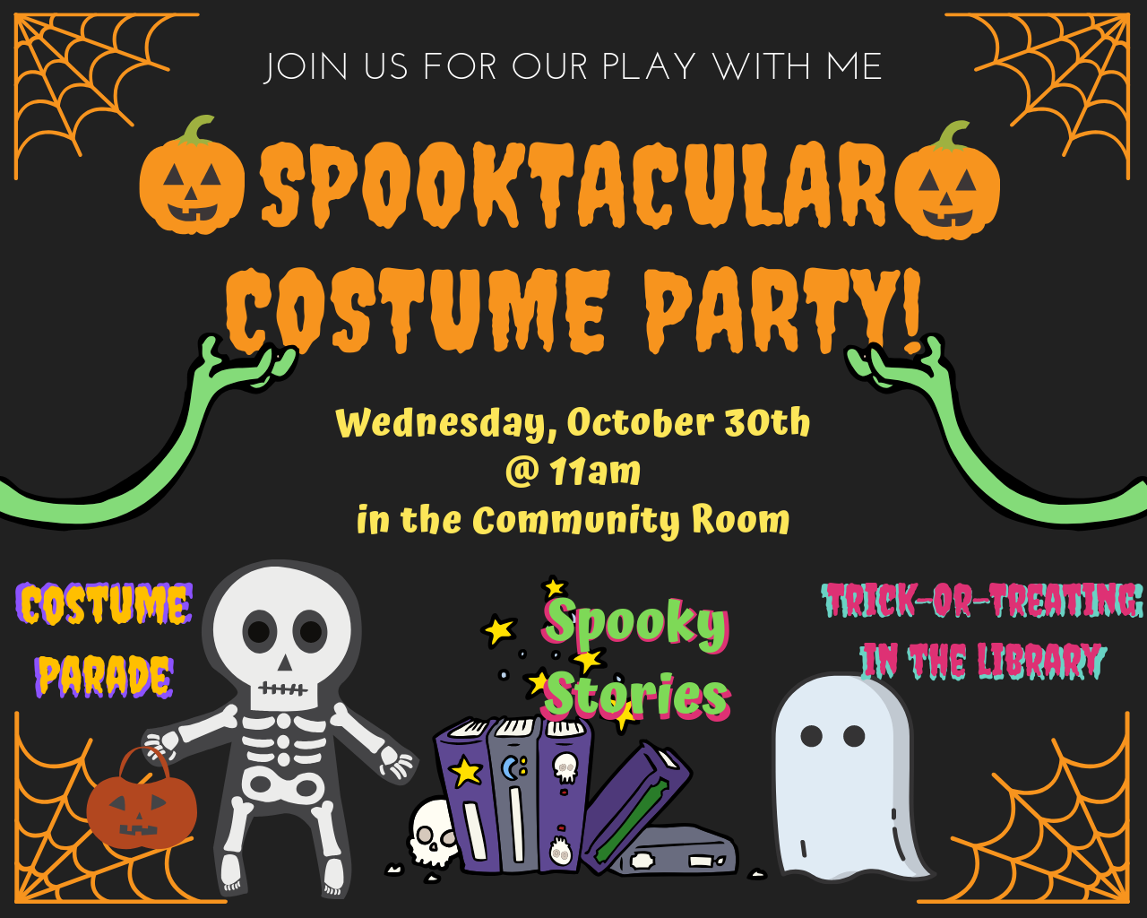 spooktacular costume party for ages 0-5