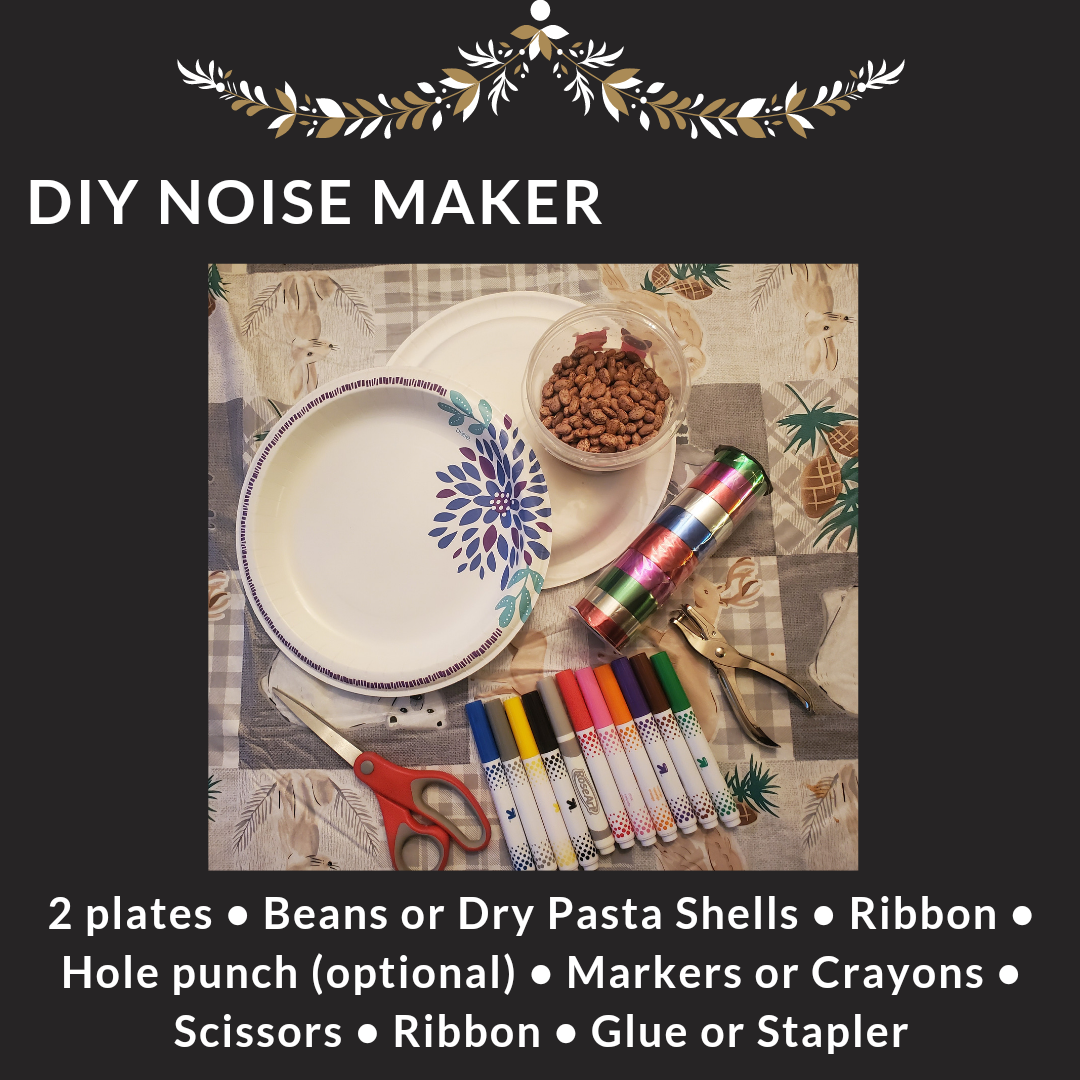 DIY Noise Maker craft components