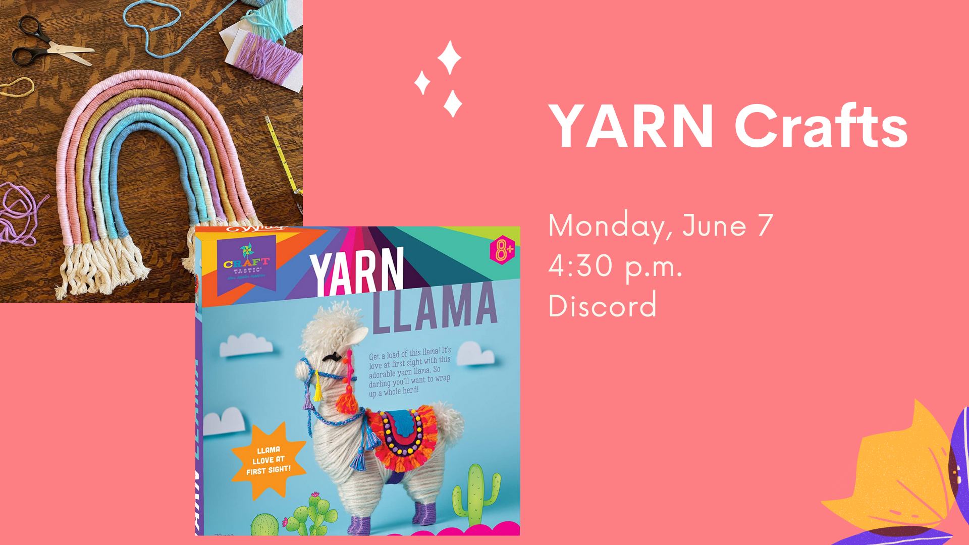 Yarn crafts flyer