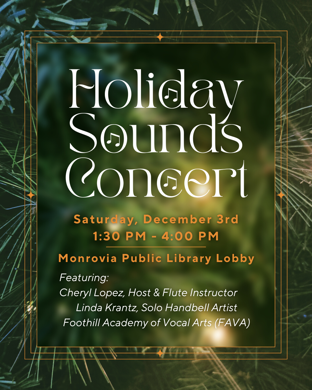 Holiday Sounds flyer