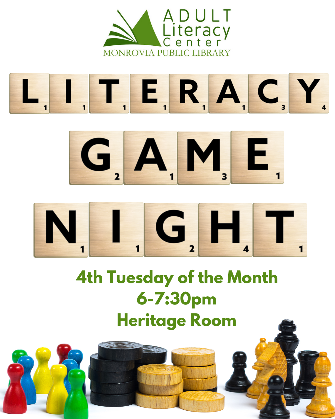 literacy game night promo image