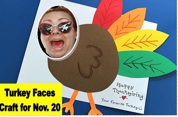 turkey face craft for november 20th