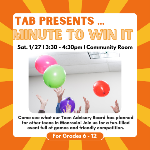 TAB Presents...Minute to Win It