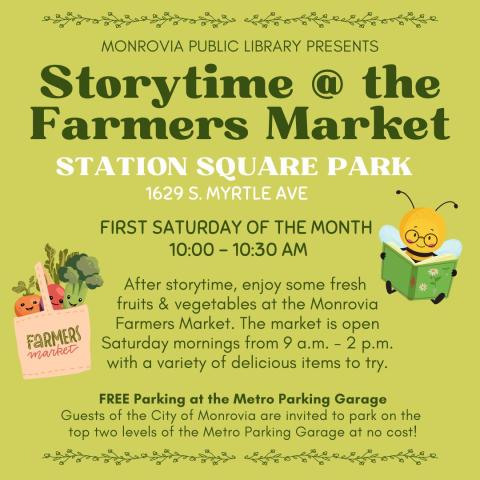 Storytime at Farmers Market at Station Square Park