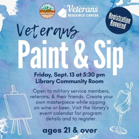 Veterans paint & sip