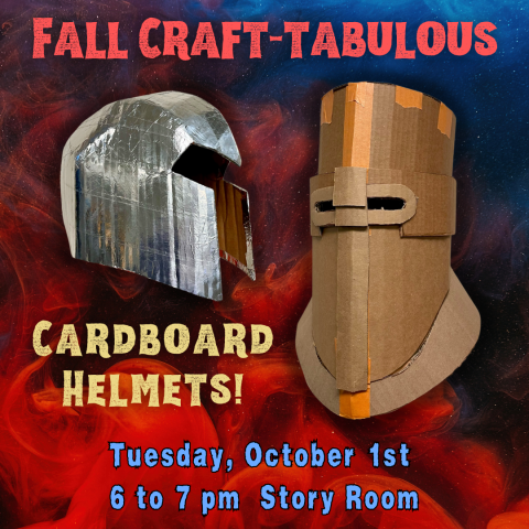 Fall Craft-Tabulous: Cardboard Helmets!