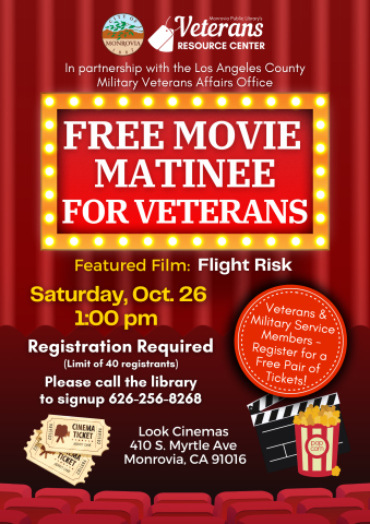 Movie Matinee for Veterans 10.26.24