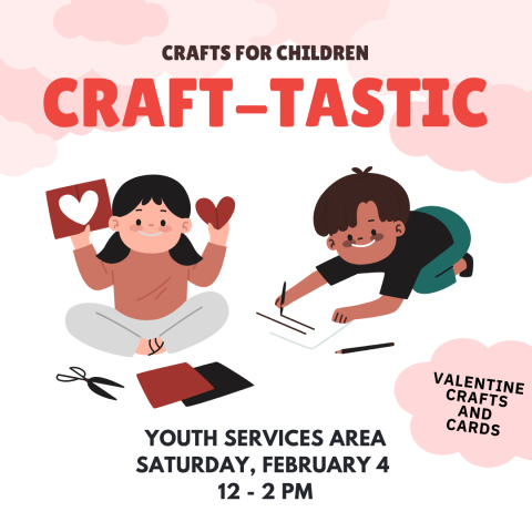 Graphic with children crafting