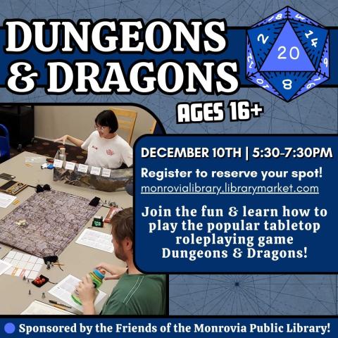 A group of players participate in a Dungeons & Dragons game.