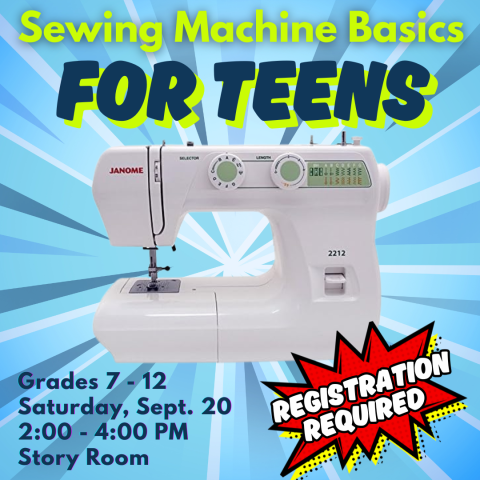 Sewing Machine Basics for Teens