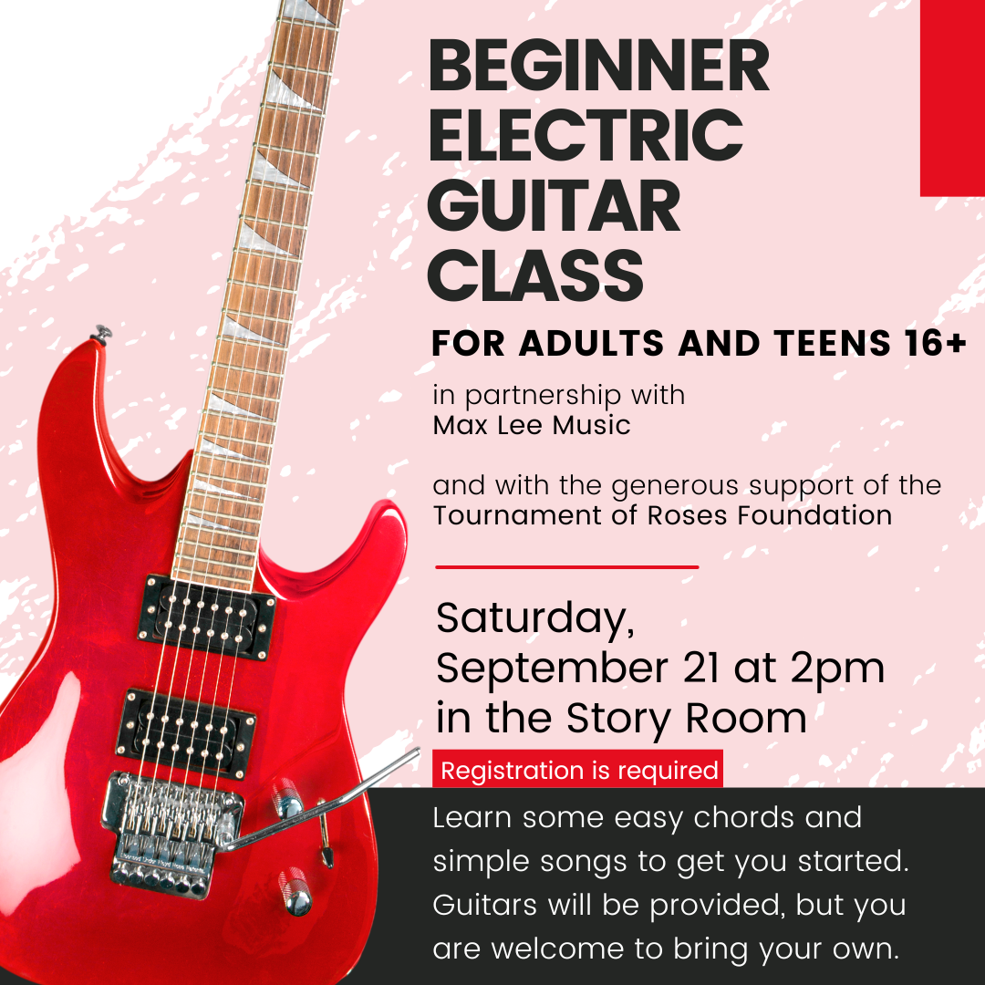 Beginner Electric Guitar Class for Adults and Teens 16+