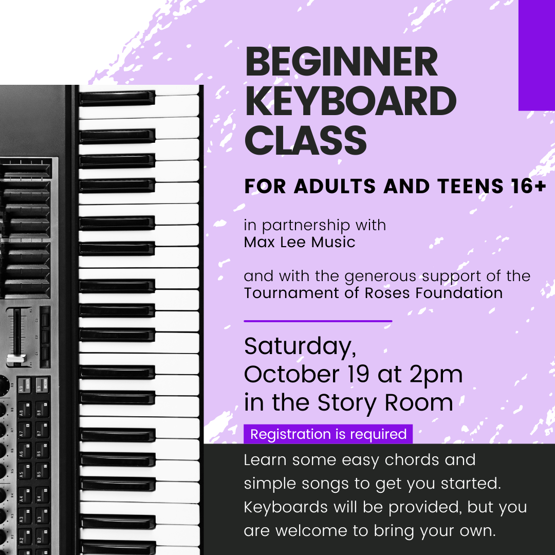 Beginner Keyboard Class for Adults and Teens 16+