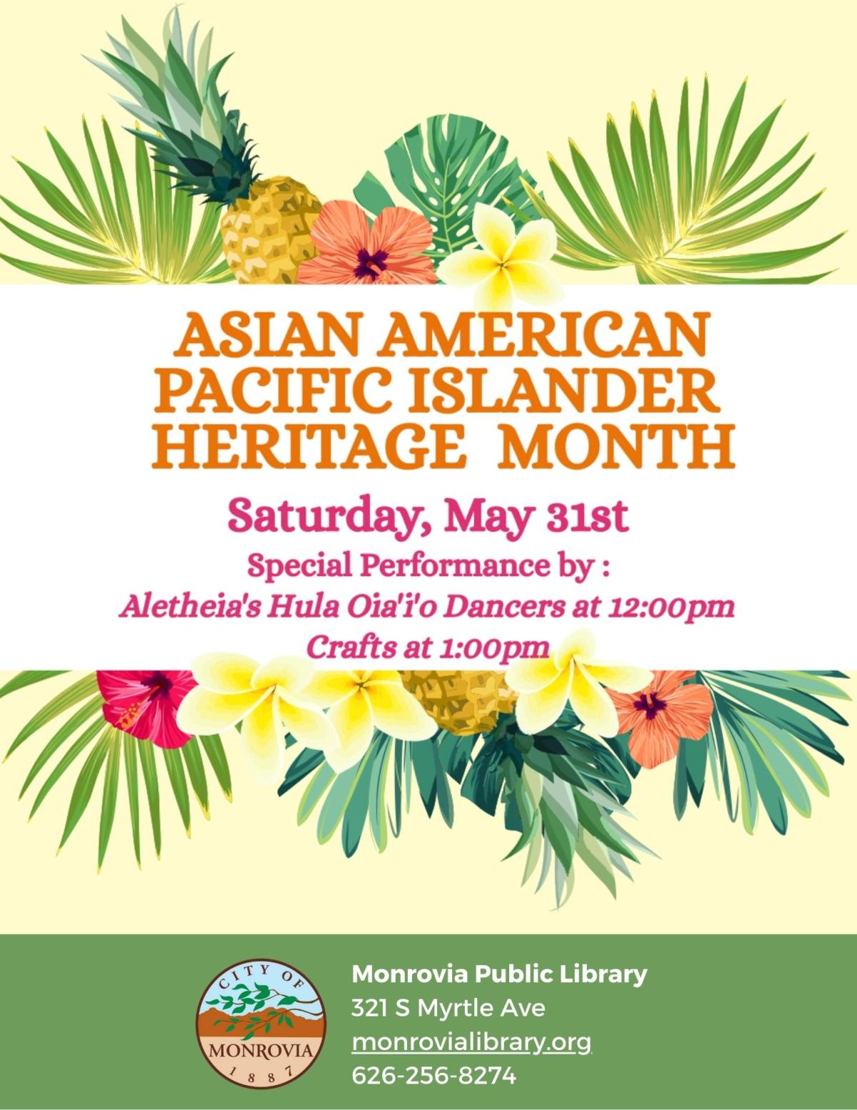 AAPI Celebration May 31st from 12pm-2pm