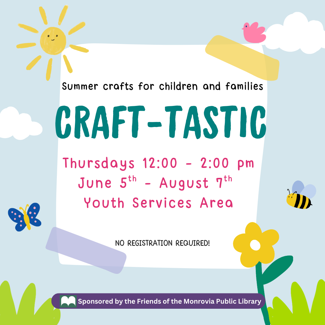 colorful graphic for summer art program for kids