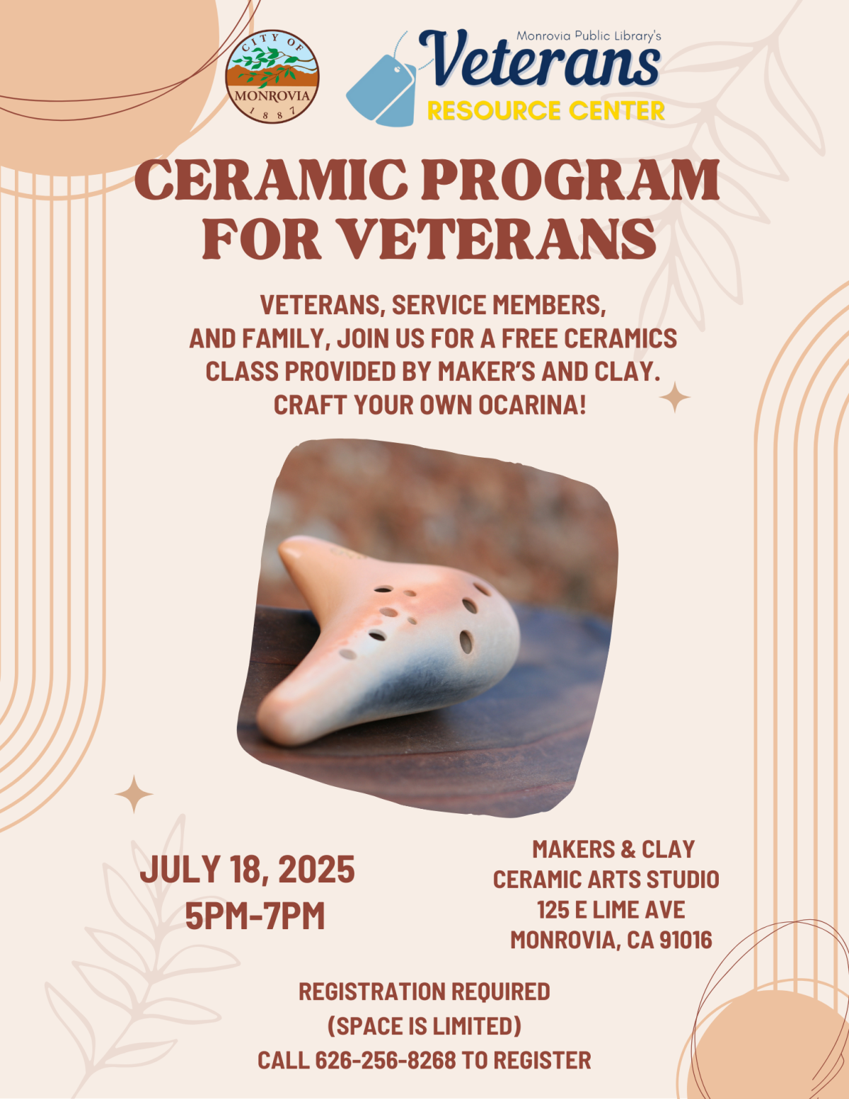 Veterans Ceramic program 7.18.25