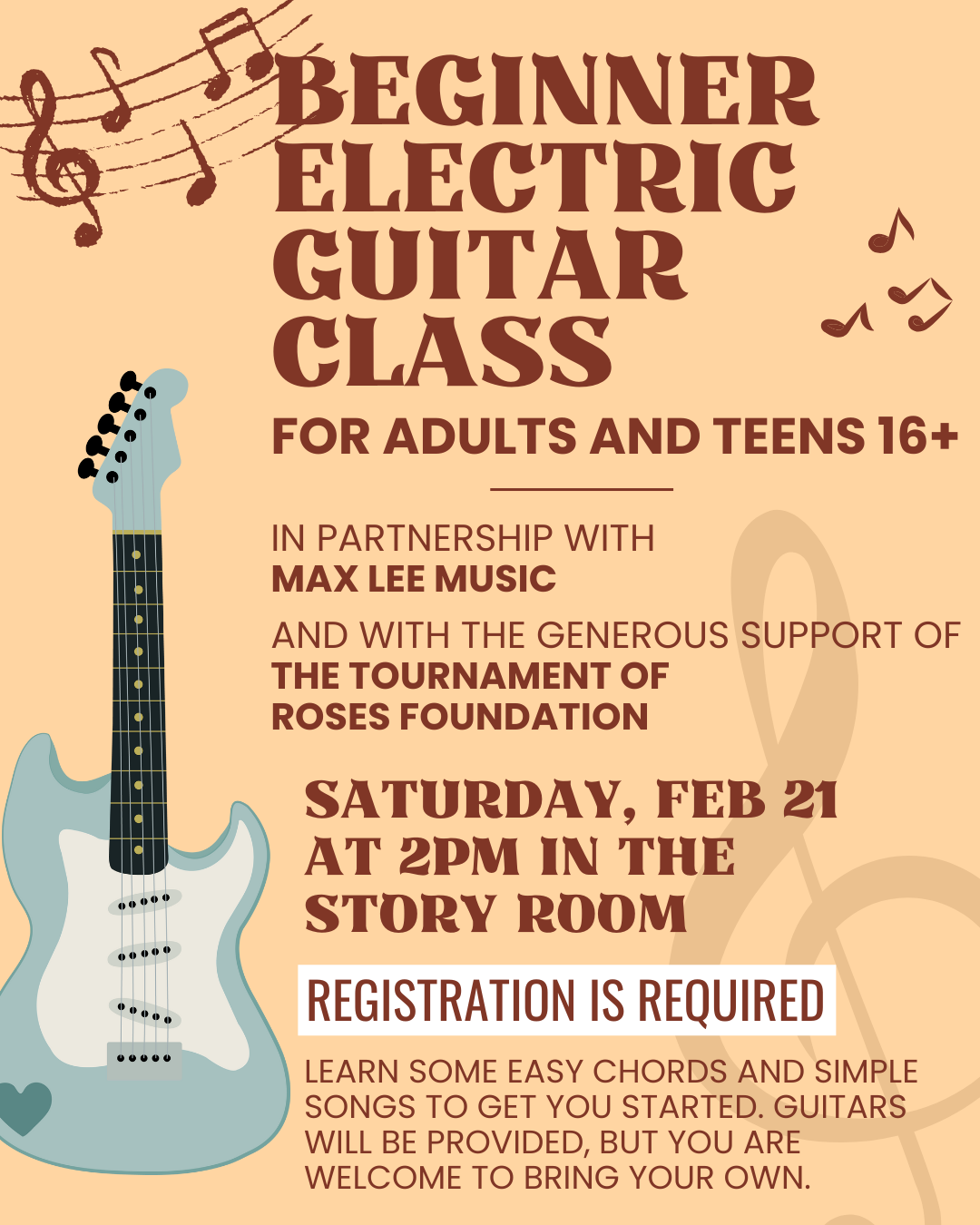 Beginner Electric Guitar Class
